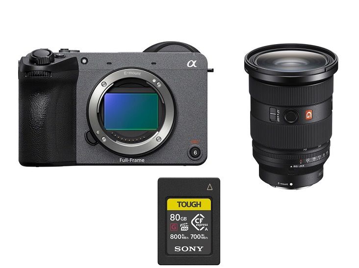 Sony ILME-FX2 33MP Cinema Camera + Sony FE 24-70mm f/2.8 GM II Lens (SEL2470GM2) E-Mount + 80GB Tough CFexpress Type A 800MB/s