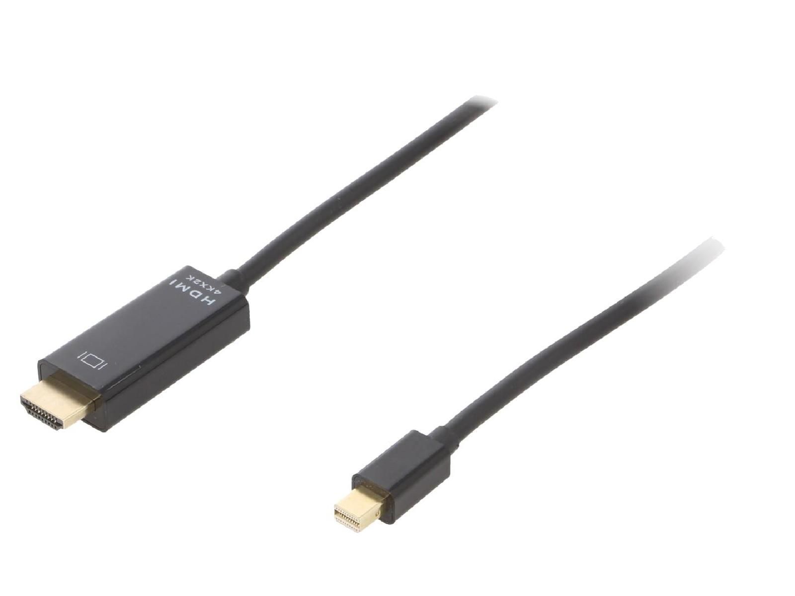 ADNAuto DisplayPort to HDMI Cable 1.2, 1.8m Black