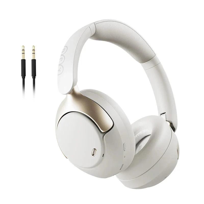 QCY H3 Pro ANC Wireless Bluetooth Headphones - High Resolution Audio - Noise Canceling - White