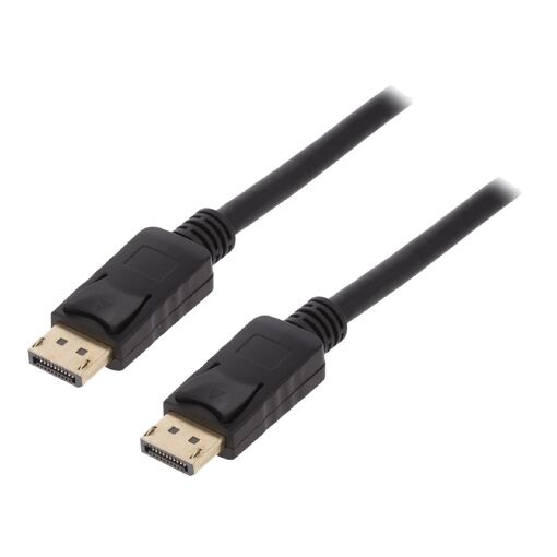 ADNAuto DisplayPort 1.2 Dual-Sided Cable, 3D 4K UHD, 5m - Black