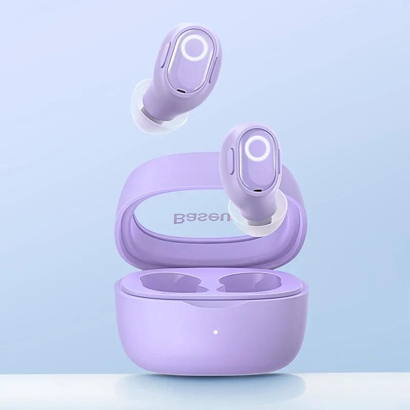 Écouteurs sans fil Baseus Bowie WM02 Bluetooth 5.3 - 25 heures d'autonomie - Violet