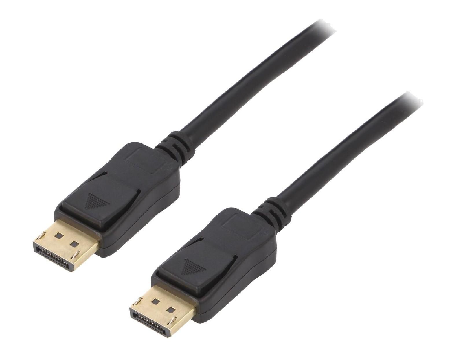 ADNAuto DisplayPort 1.2 Cable, Dual-Sided, 3D 4K UHD, 15m - Black