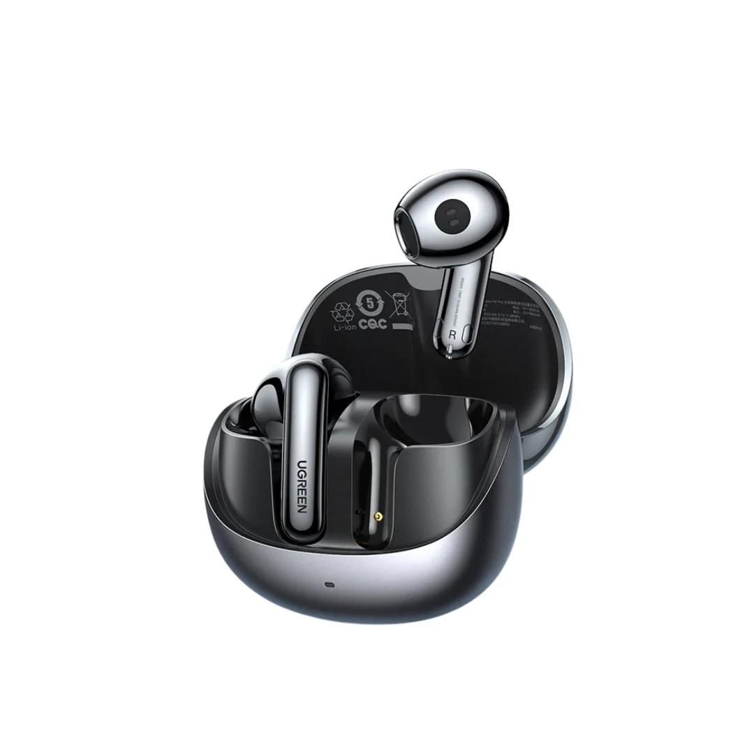 Ugreen H6 Pro Active Noise Cancelling Bluetooth Earbuds - Silver Gray