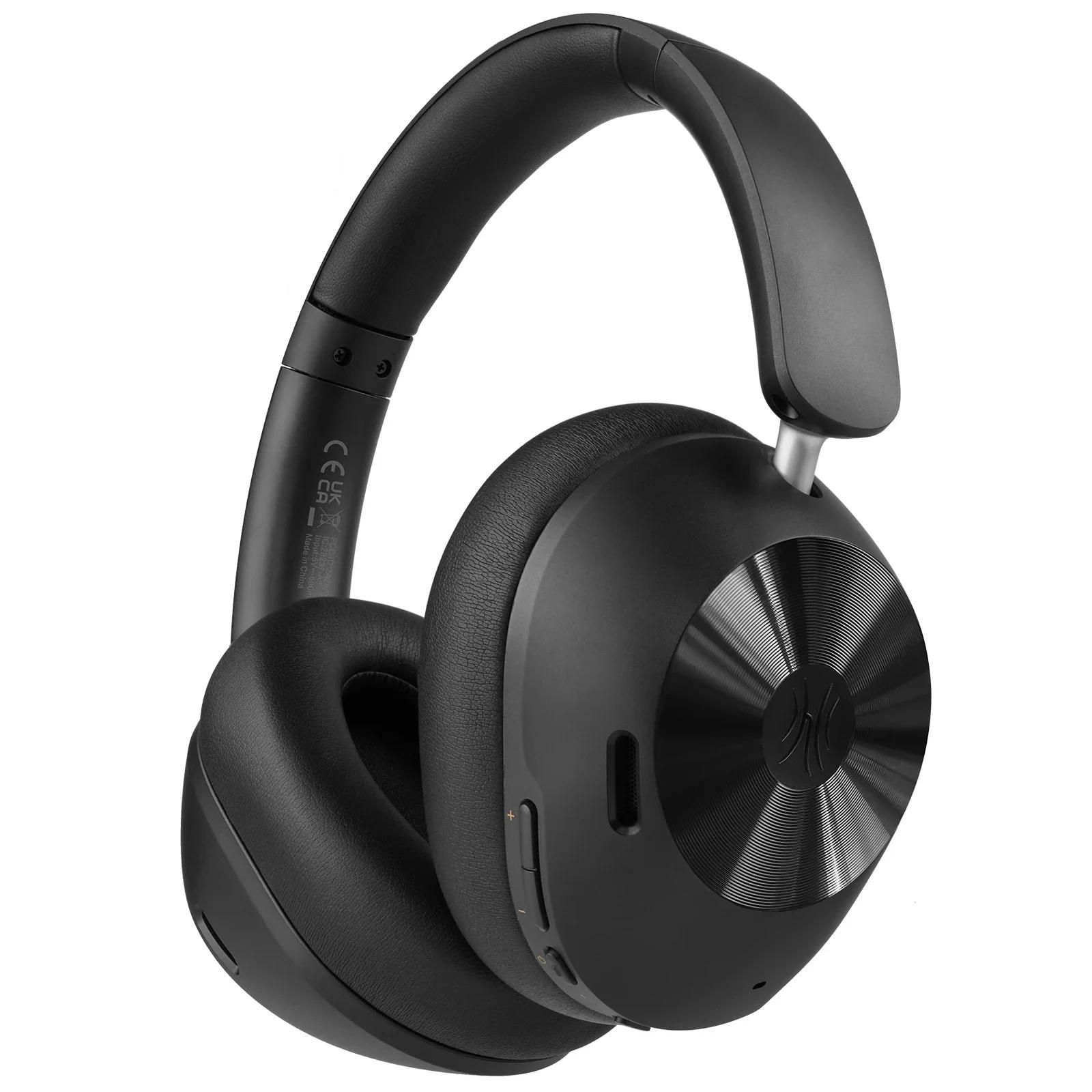 OneOdio Bluetooth Wireless Headset - Active Noise Cancellation - 75h Battery Life - Black