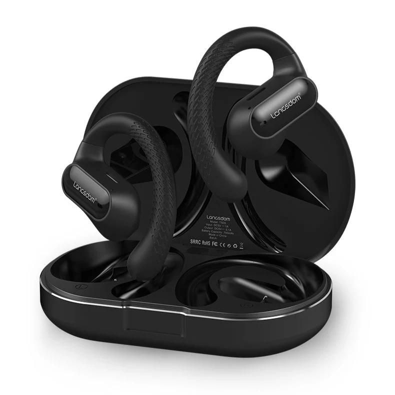Langsdom Wireless Earbuds with LED Display - Black