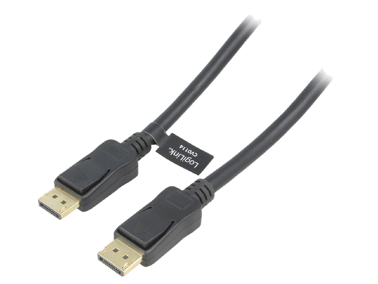 ADNAuto Dual-Sided DisplayPort 1.2 Cable 20m - Black