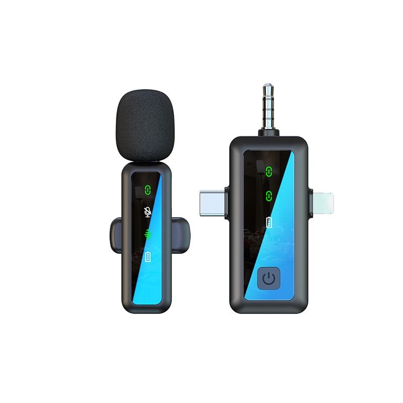 Micrófono inalámbrico INF 2.4G - Micrófono de condensador omnidireccional con clip