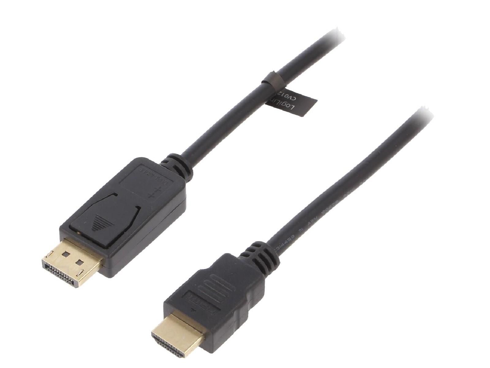 ADNAuto DisplayPort to HDMI Cable 1m (Black)