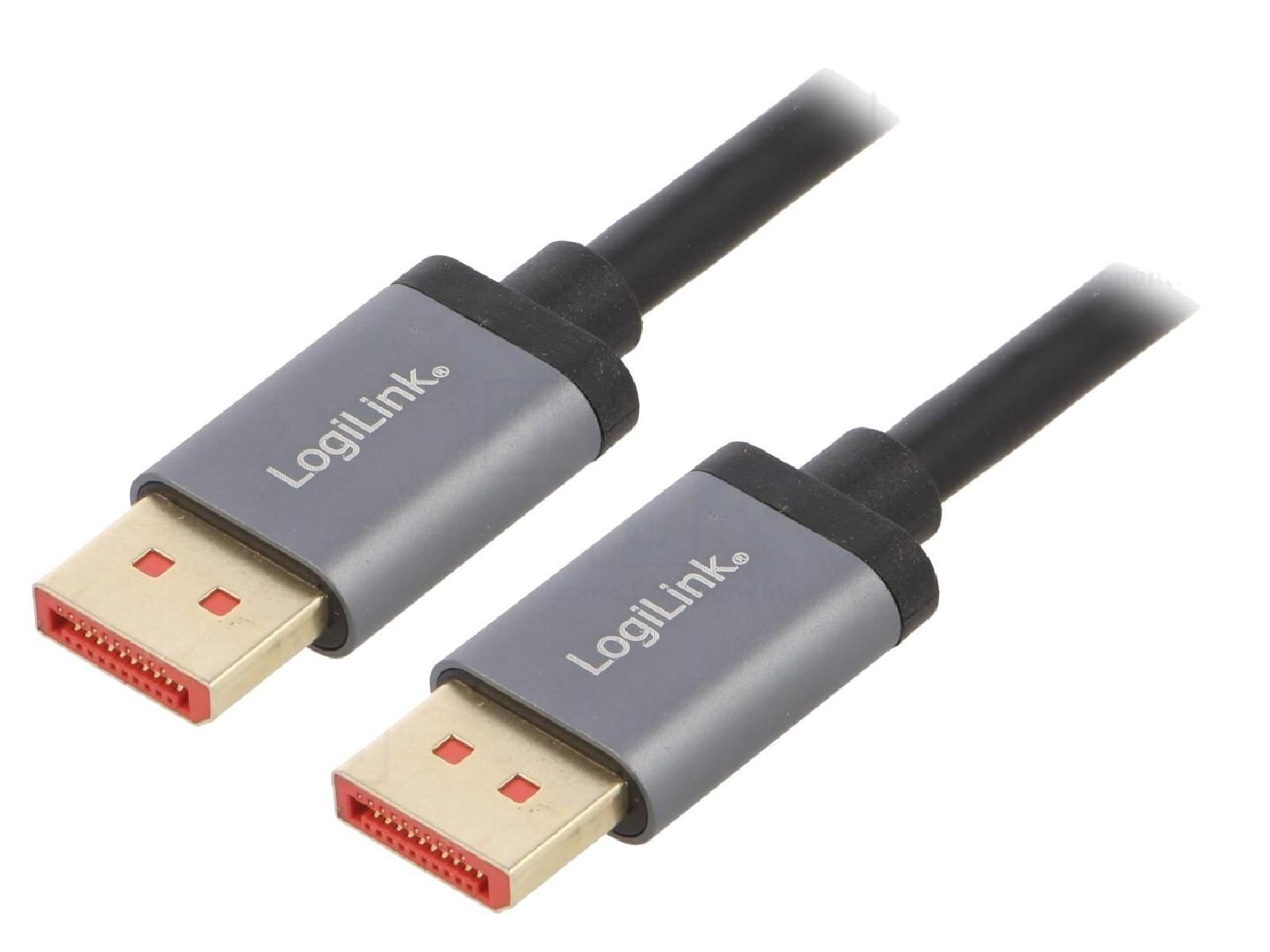 ADNAuto DisplayPort 1.4 Cable, 2-Sided HDCP 2.2, 2m - Black