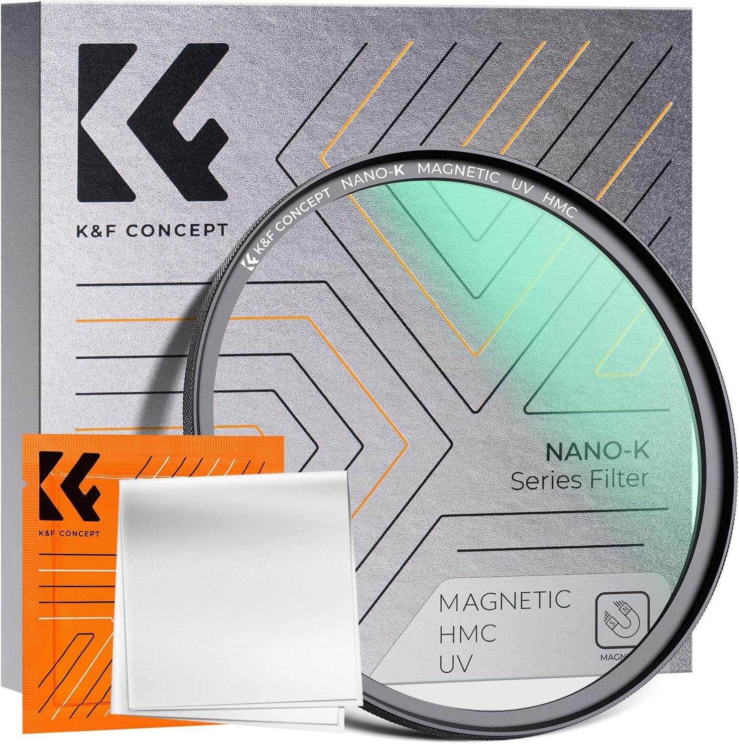 Magnetic UV Filter 55mm with Protective Cloth - Waterproof, Scratch-Resistant, 18-Layer Nano Coating