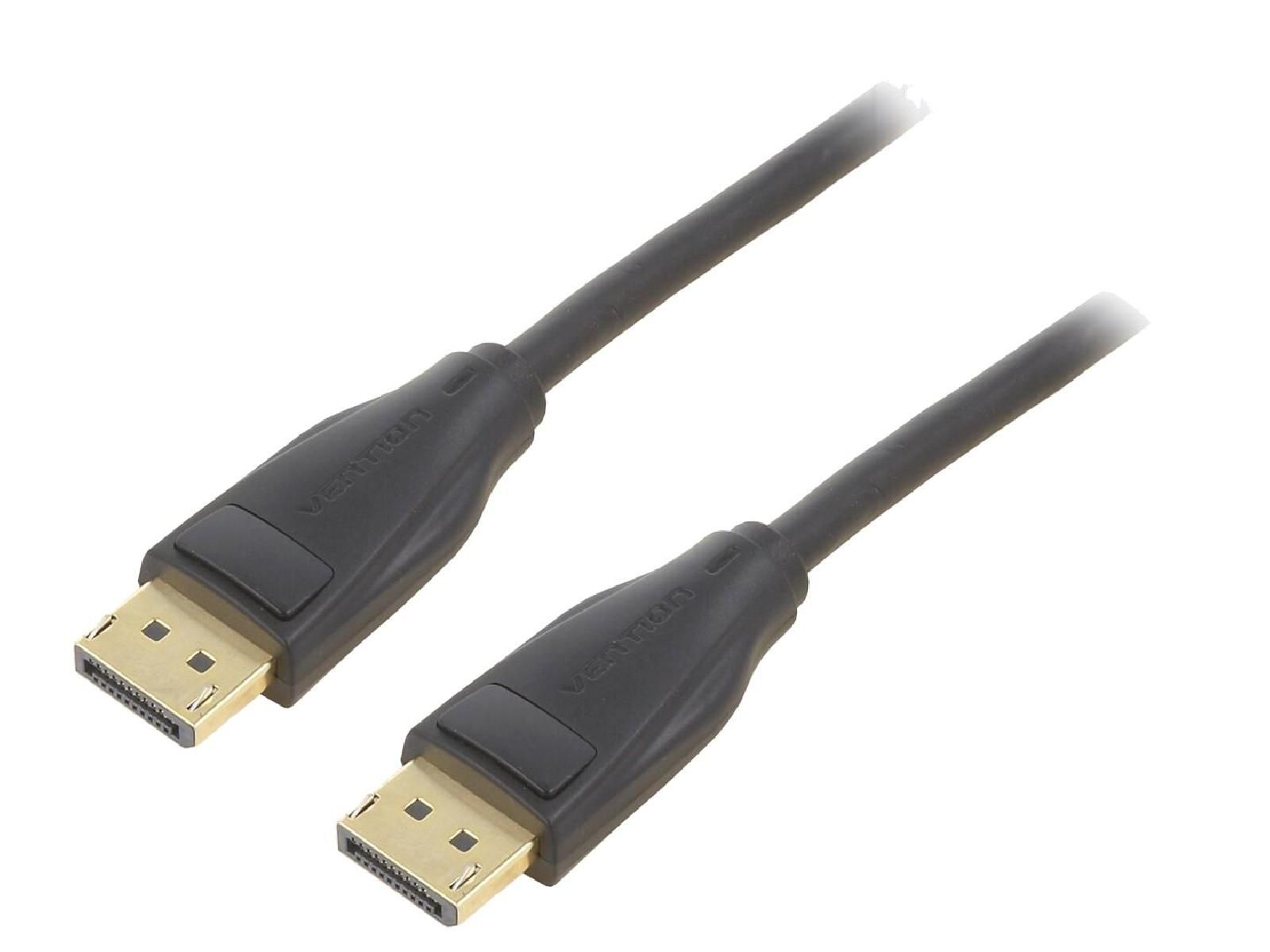 ADNAuto Dual-Sided DisplayPort 1.4 Cable, 1.5m, Black