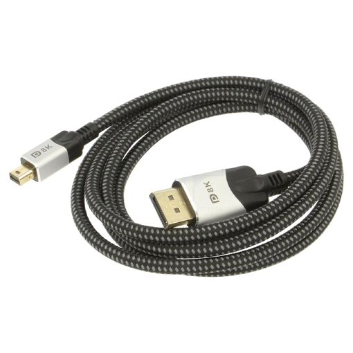Câble DisplayPort 1.4 ADNAuto, des deux côtés, 1,8 m, noir