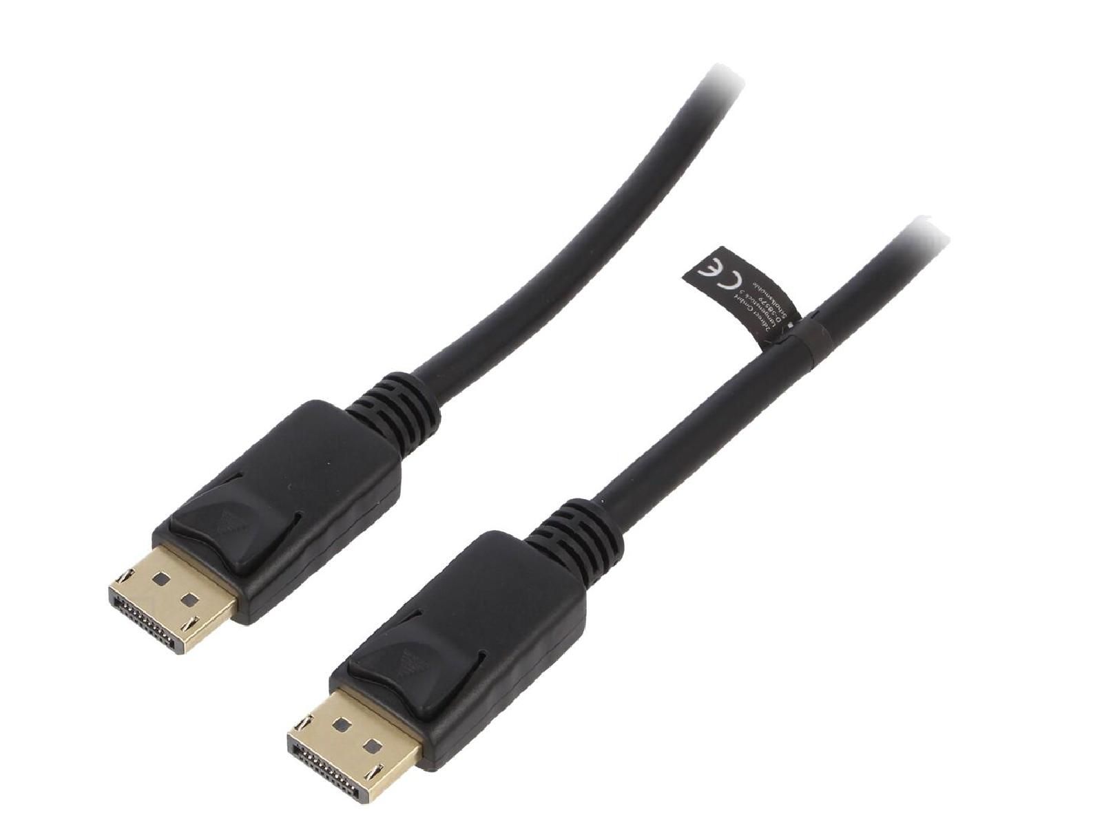 ADNAuto DisplayPort 1.4 Cable, 2m, Dual-Sided, Black