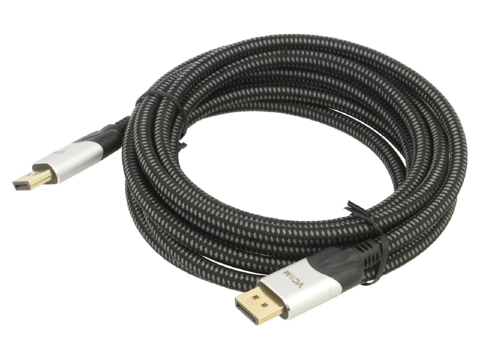 ADNAuto DisplayPort 1.4 Cable, 3m Black (Two-Sided)