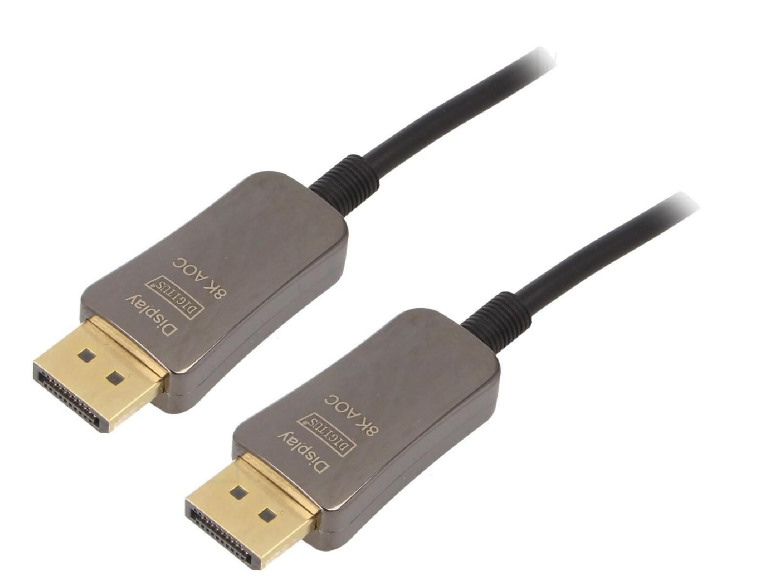 ADNAuto Dual-Sided DisplayPort 1.4 Cable, 10m, Black