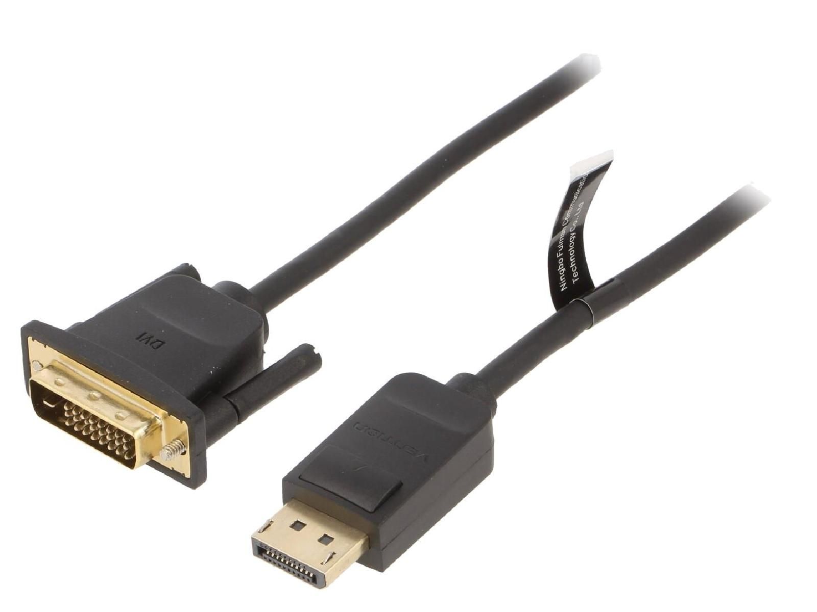 ADNAuto DisplayPort to DVI-D Cable - 1m Black