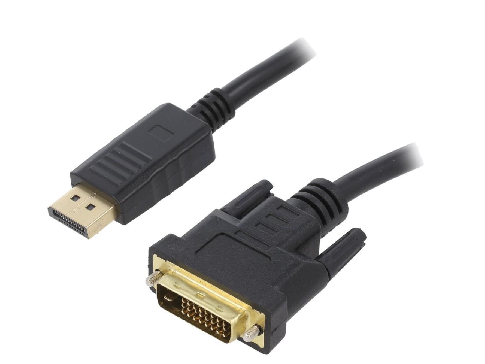 ADNAuto DisplayPort to DVI-D Cable, 1.8m - Black