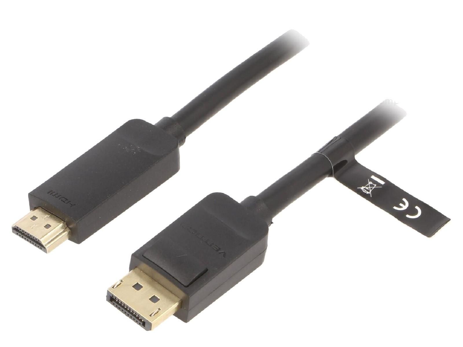 ADNAuto DisplayPort to HDMI Cable 3m Black
