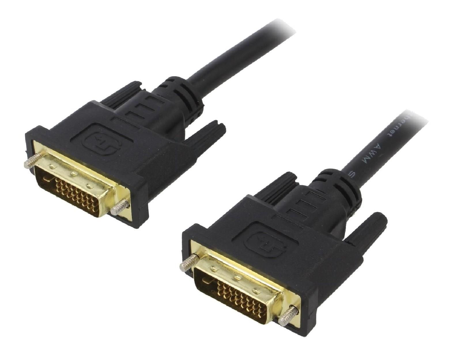ADNAuto DVI-D Dual-Sided Cable, 1.8m Black