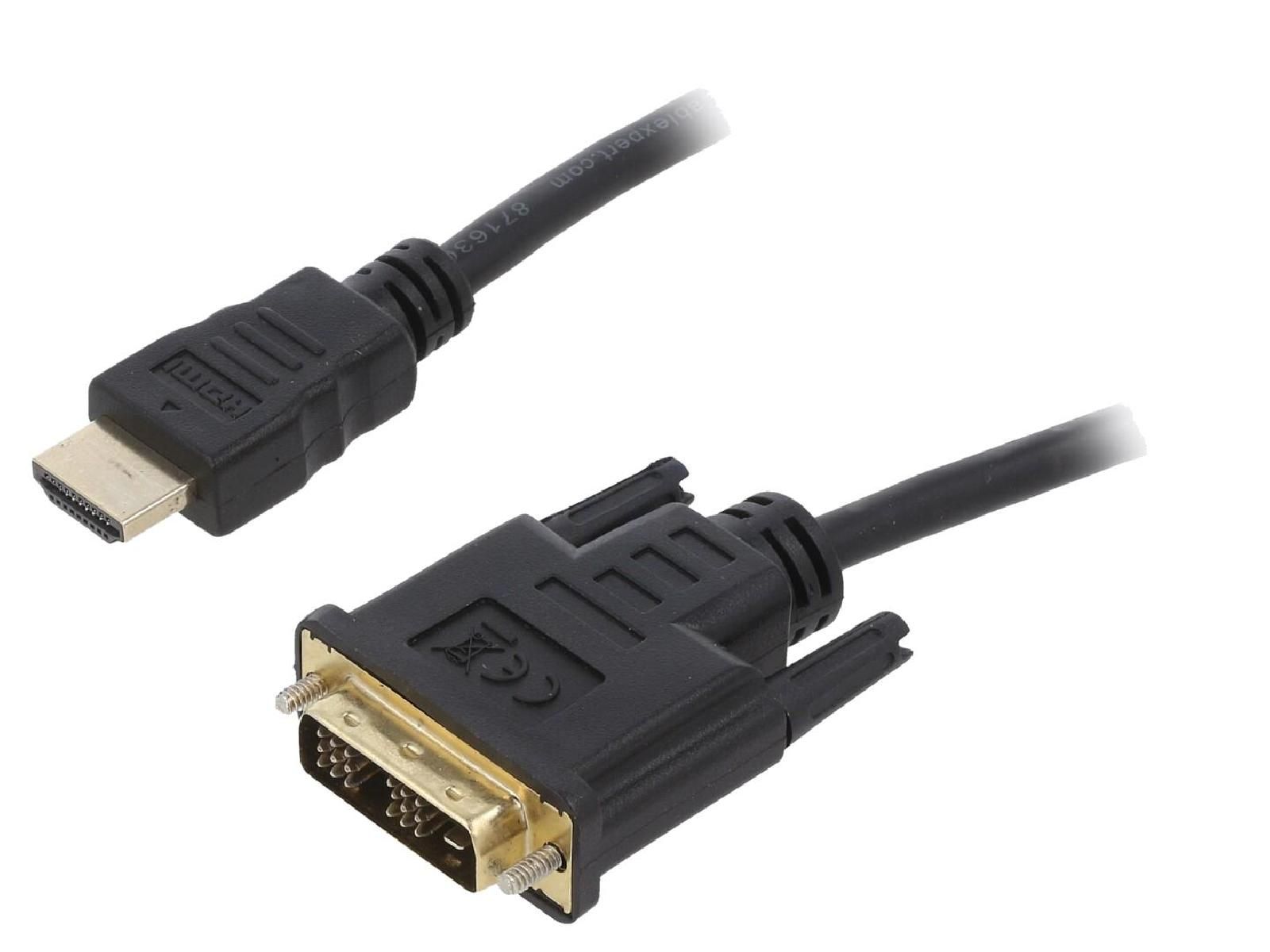 ADNAuto DVI-D to HDMI Cable, 0.5m Black