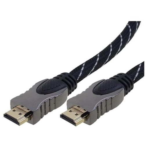 Câble HDMI ADNAuto 1.4, 3m, gris-noir (des deux côtés mâle)