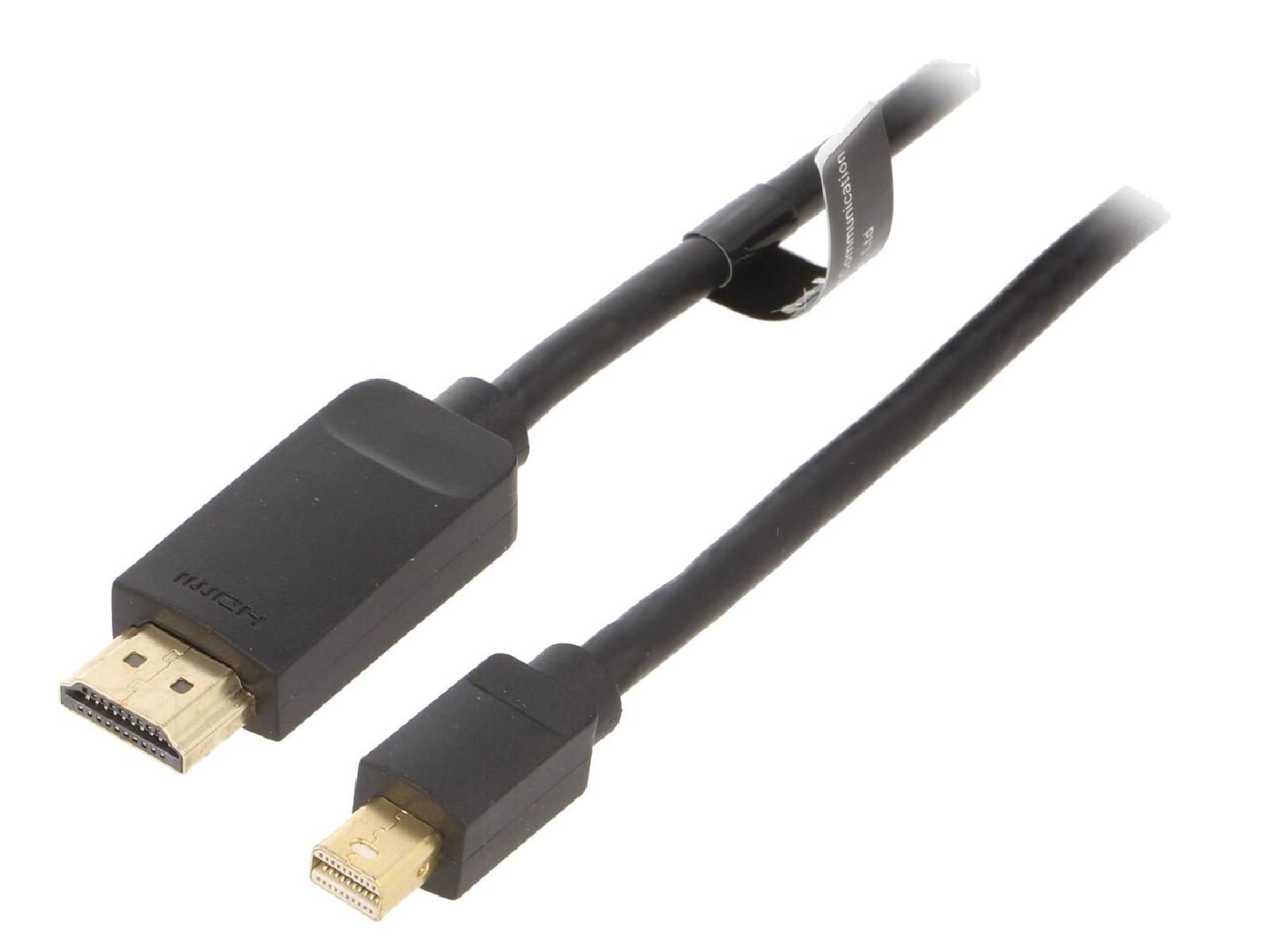 Cable ADNAuto HDMI 1.4 a DisplayPort, 2m Negro