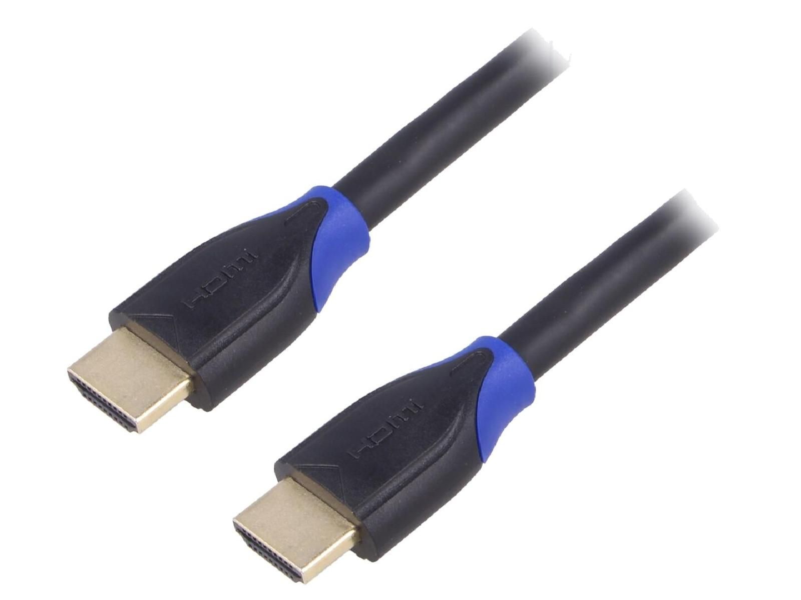 ADNAuto 2-Sided HDMI 2.0 Cable, 4K 3D UHD, 7.5m - Black