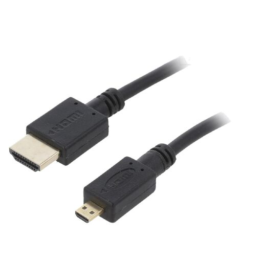 Cable HDMI 2.0 Micro HDMI ADNAuto, 4,5 m, Negro