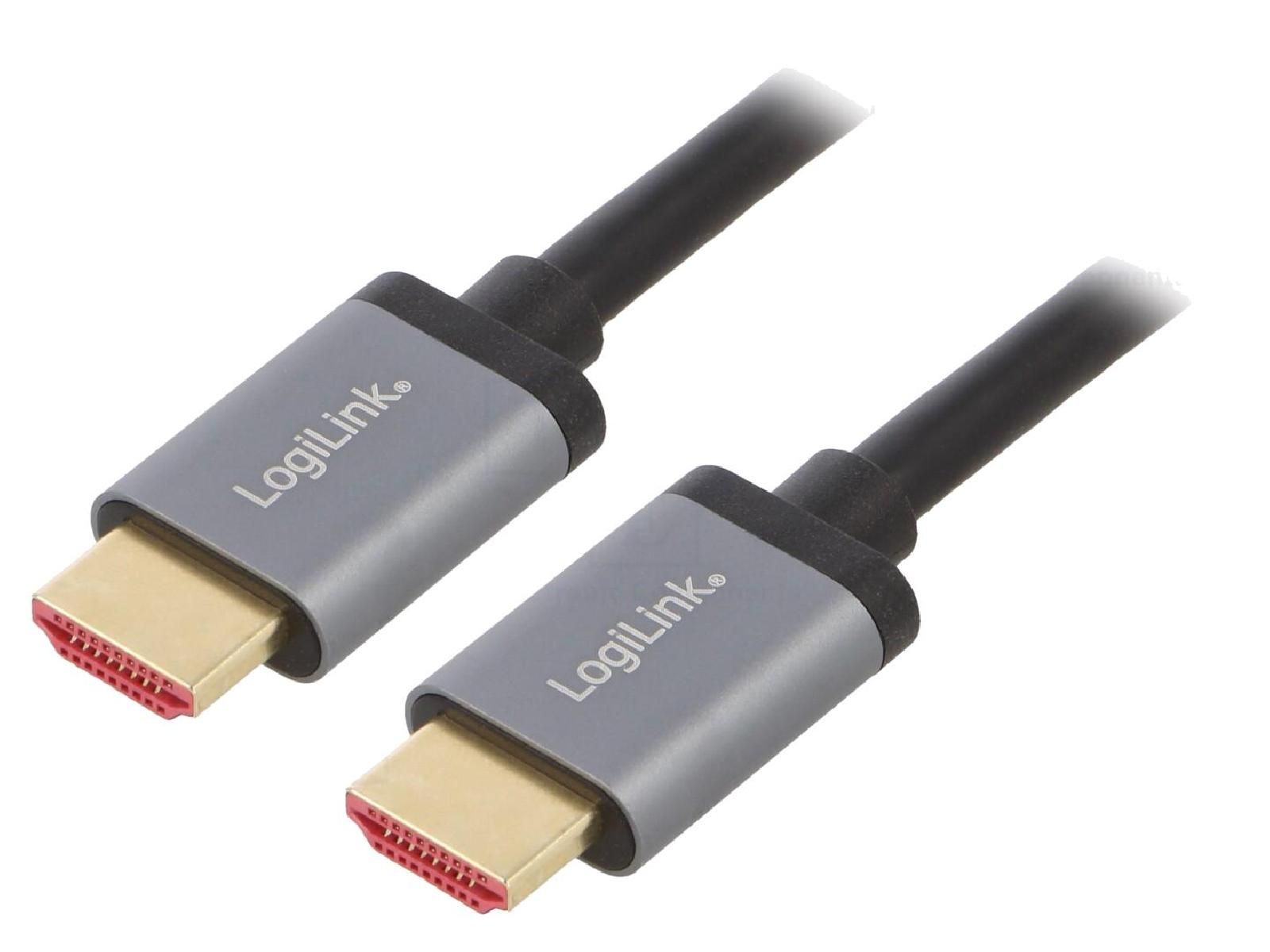 ADNAuto HDMI 2.1 Cable, 4K/8K/3D UHD, 1m - Black