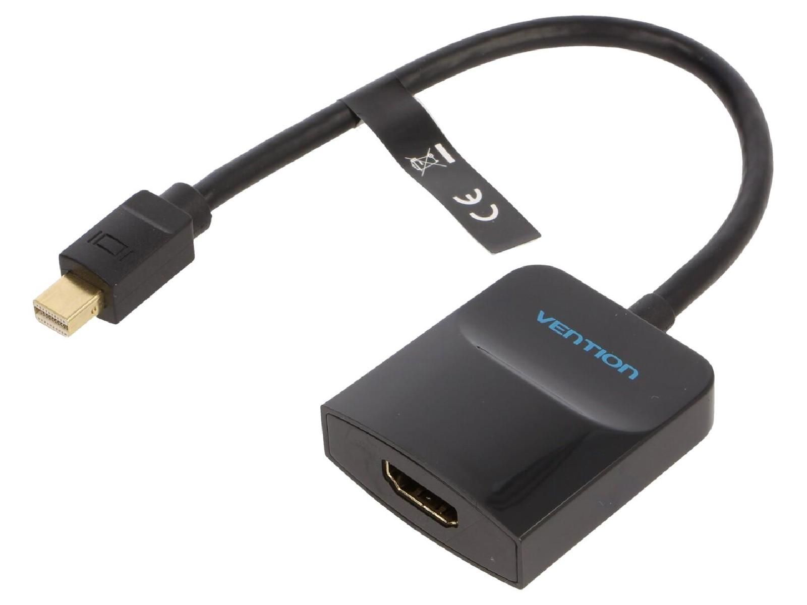 Câble HDMI femelle mini DisplayPort mâle 0,15 m noir ADNAuto