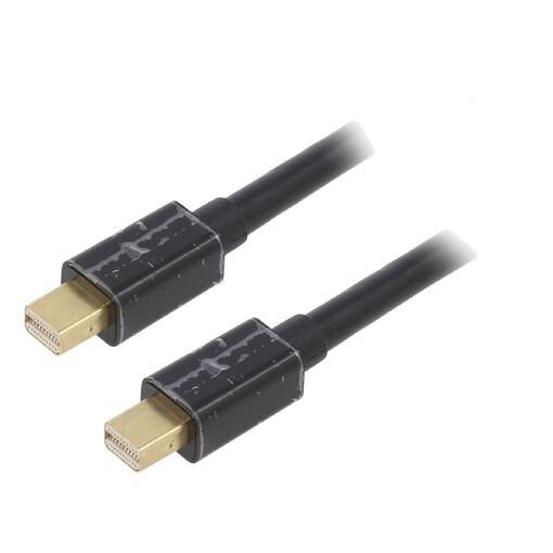 Câble mini DisplayPort 1.2 mâle des deux côtés 1.8m noir ADNAuto