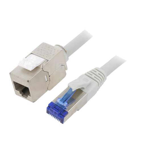 Cable de red ADNAuto RJ45 S-FTP Cat 6a, 2 m (gris)