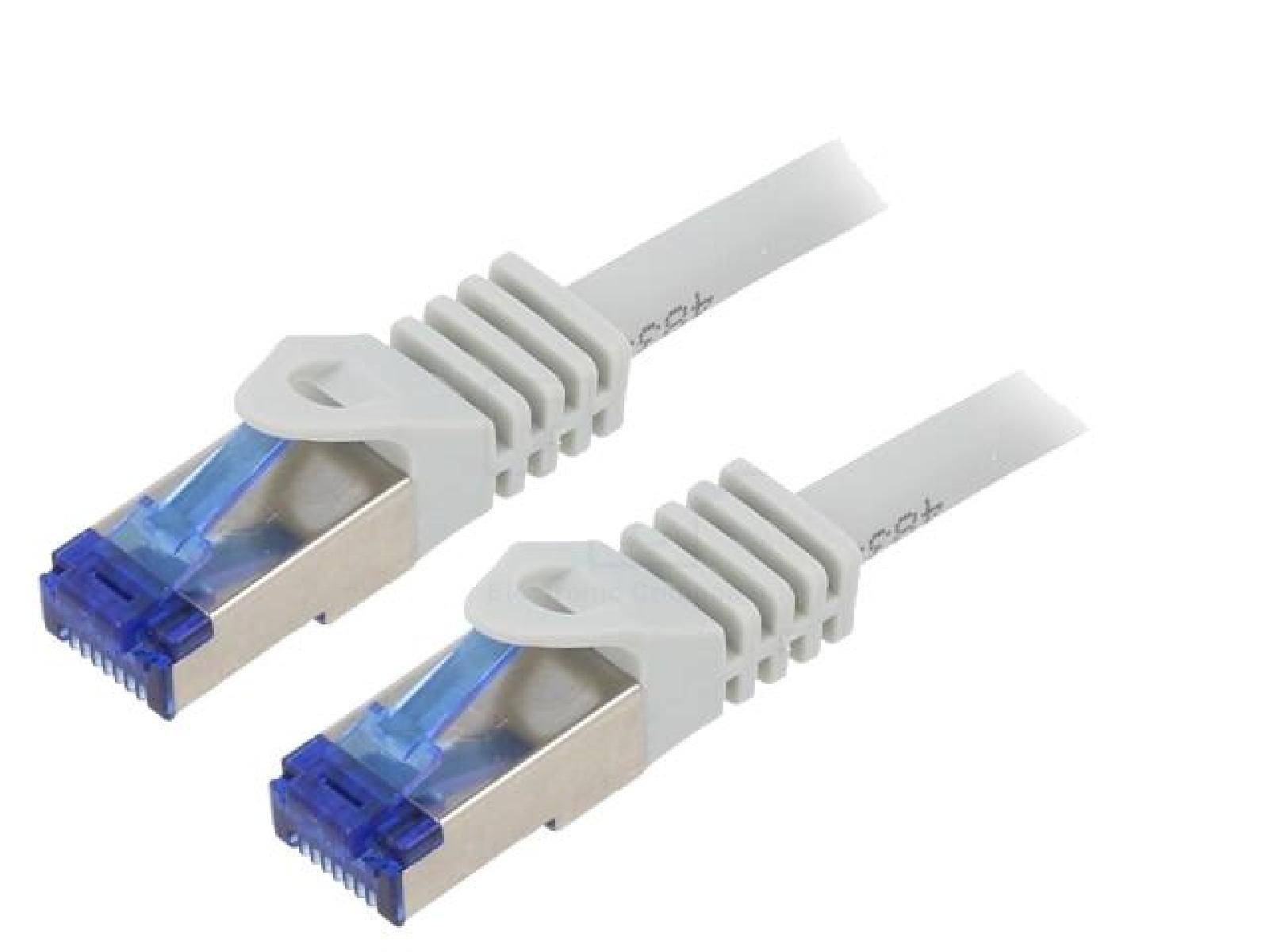 ADNAuto RJ45 S-FTP Cat 6a Network Cable - Grey - 5m