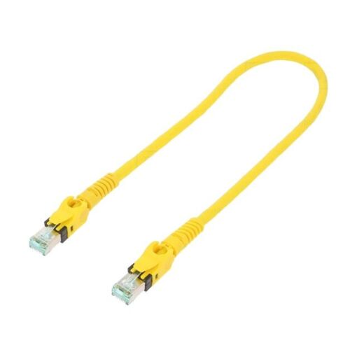 Cable de red RJ45 macho S-FTP Cat 6a amarillo ADNAuto - 0,5 m