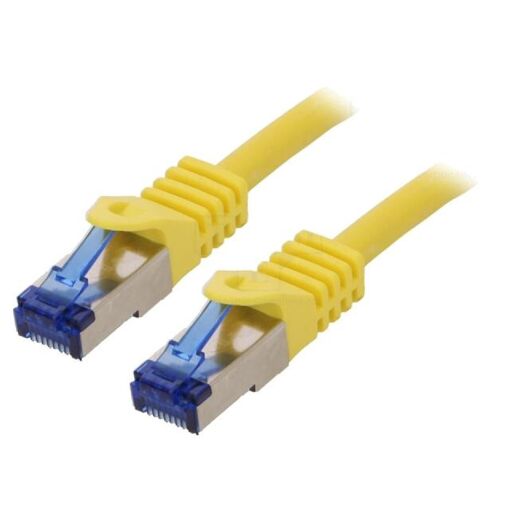ADNAuto RJ45 Male S-FTP Cat 6a Network Cable - Yellow - 0.5m