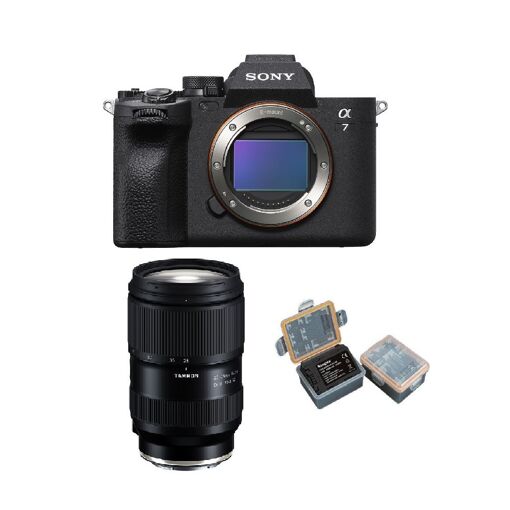 Sony Alpha A7 Mark IV 33 MP + Objetivo Tamron 28-75 mm f/2,8 Di III VXD G2 (montura Sony E) + Batería Kingma 2000 mAh (modelo Sony NP-FZ100)