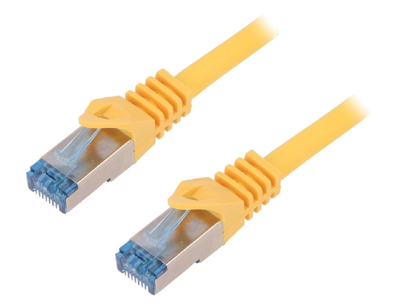 ADNAuto RJ45 Male S-FTP Cat 6a Yellow Network Cable - 1.5m