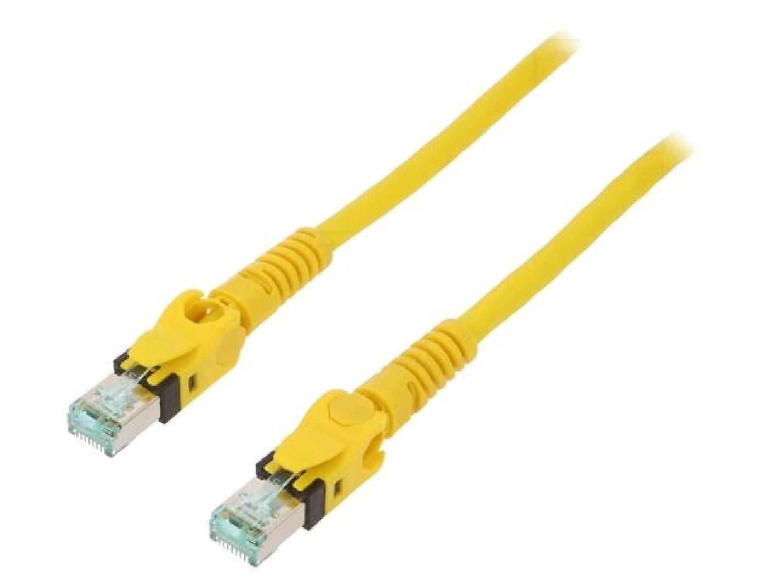 ADNAuto Network Cable RJ45 Male S-FTP Cat 6a Yellow - 1m