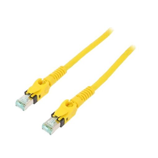 Cable de red RJ45 S-FTP Cat 6a amarillo - 1 m