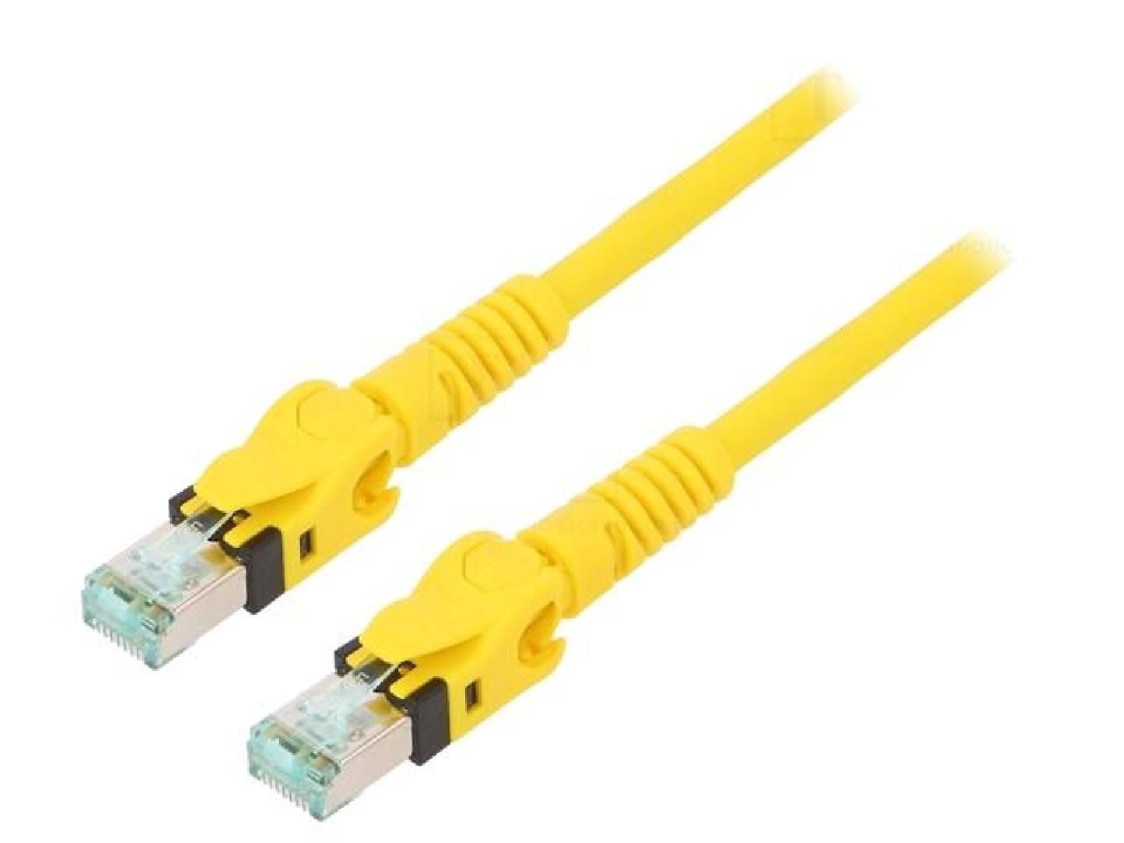 ADNAuto Network Cable RJ45 Male S-FTP Cat 6a Yellow - 1m