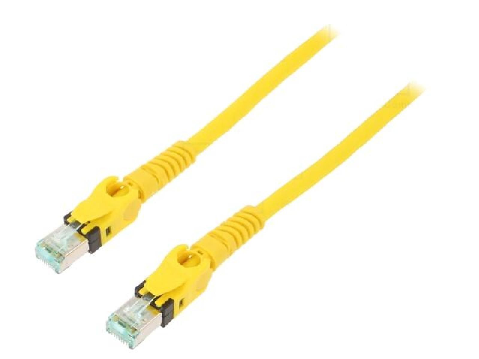 ADNAuto RJ45 Male S-FTP Cat 6a Yellow Network Cable - 5m
