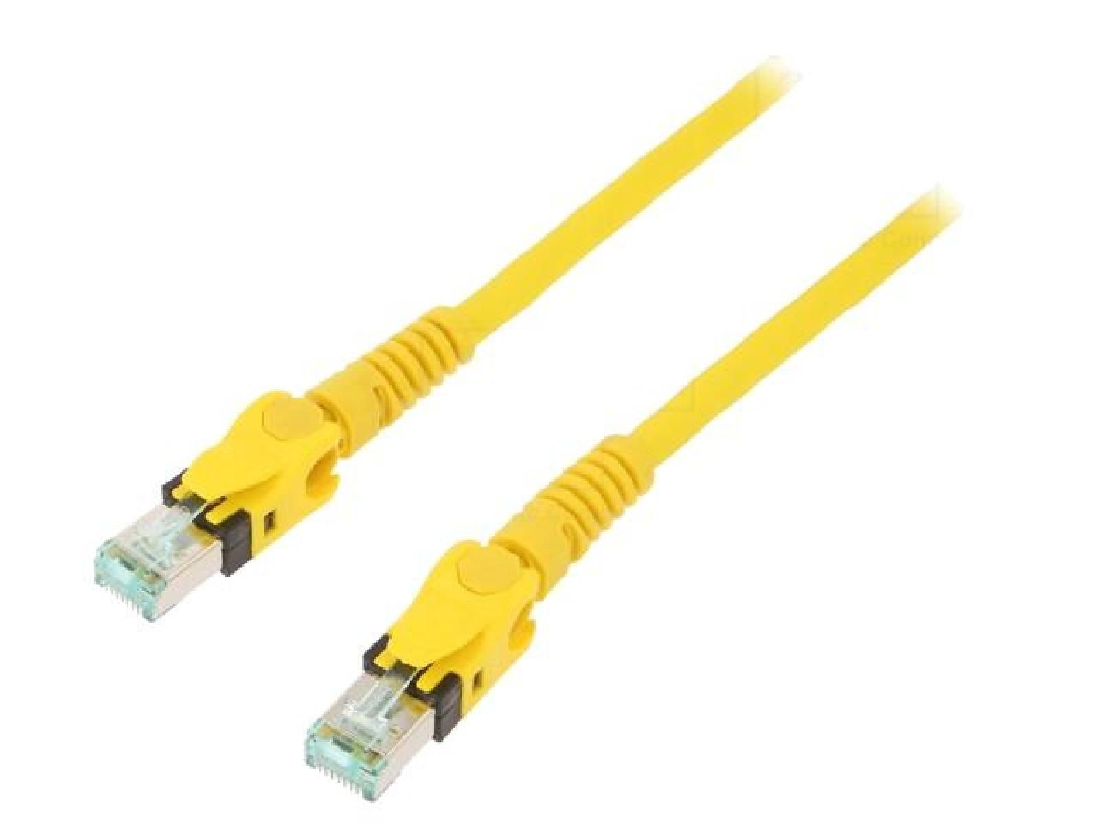 ADNAuto Network Cable RJ45 Male S-FTP Cat 6a Yellow - 5m