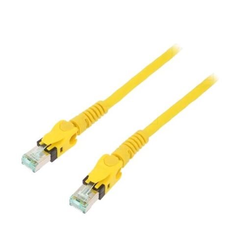 Câble réseau RJ45 mâle S-FTP Cat 6a jaune - 5 m
