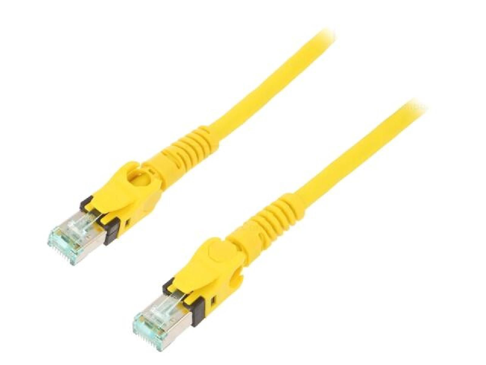 ADNAuto Network Cable RJ45 Male S-FTP Cat 6a Yellow - 5m
