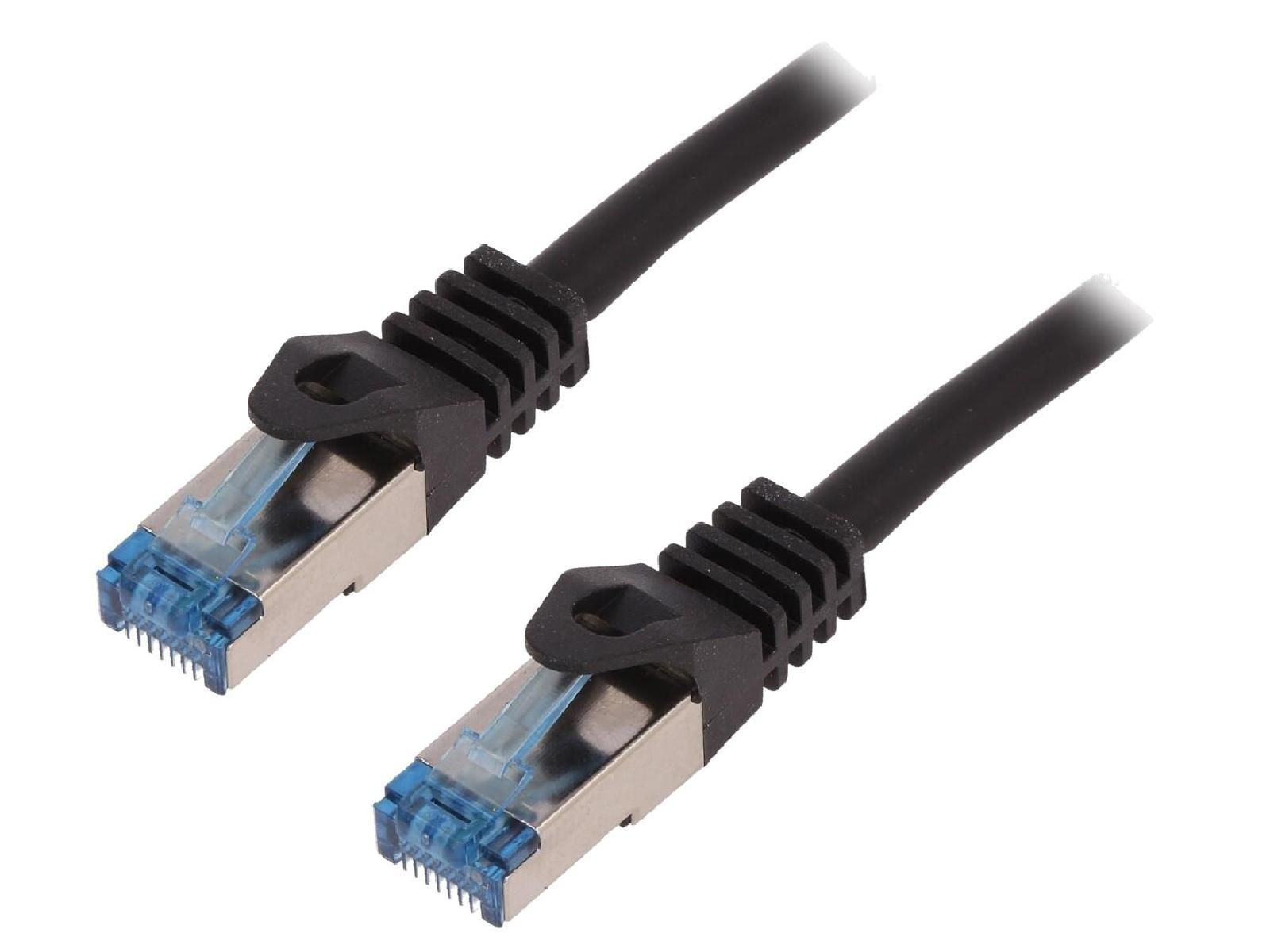 ADNAuto Cat 6a S-FTP Network Cable - 1m (Black)