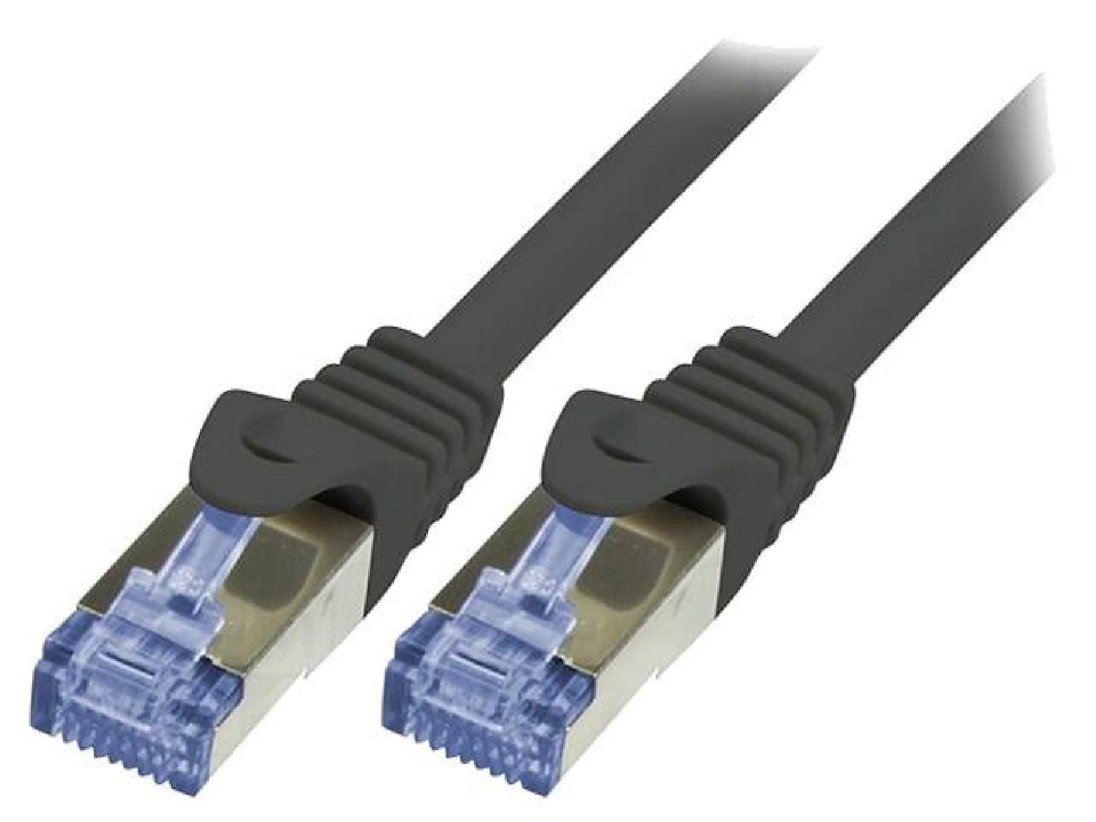 ADNAuto RJ45 Male S-FTP Cat 6a Network Cable - Black - 2m