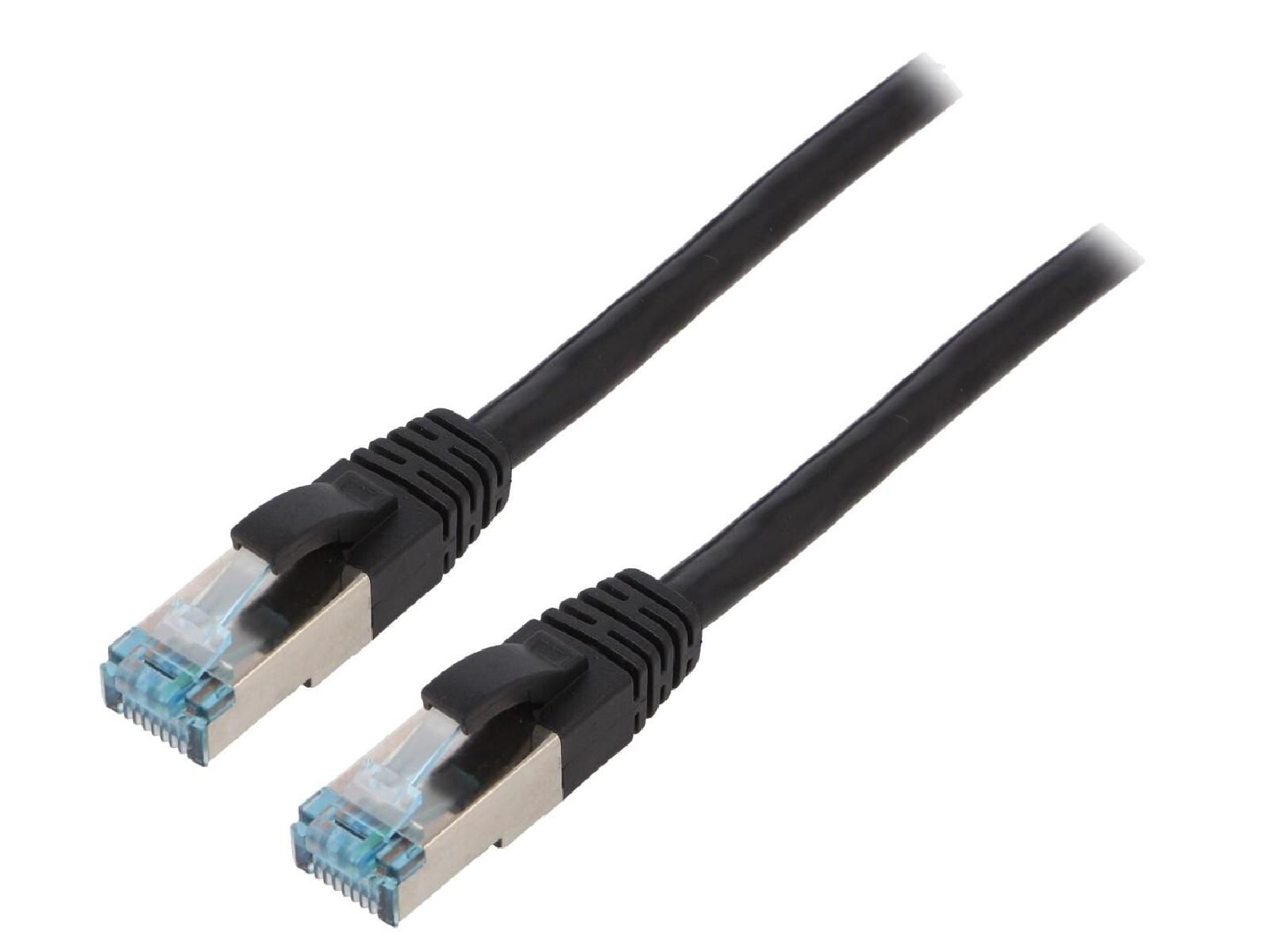 ADNAuto Network Cable RJ45 Male S-FTP Cat 6a Black - 7.5m