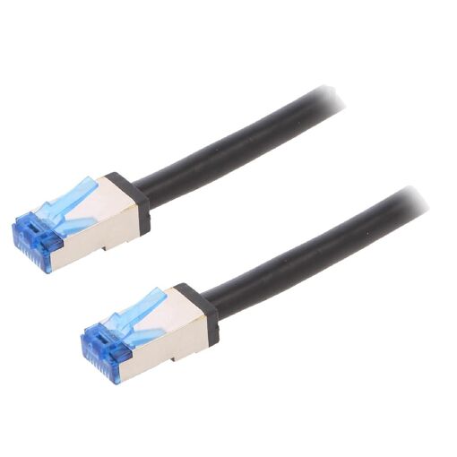 Cable de red ADNAuto RJ45 macho S-FTP Cat 6a negro - 10m