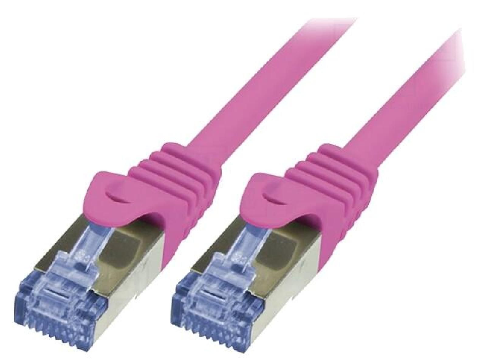 ADNAuto Cat 6a S-FTP Network Cable - 0.5m (Rose)