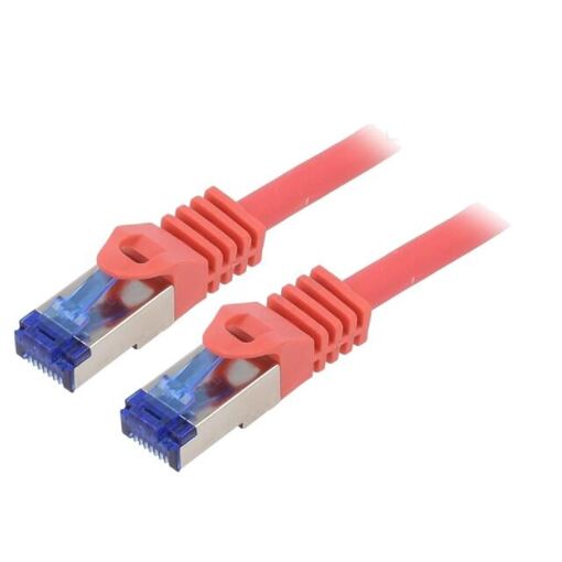 ADNAuto RJ45 S-FTP Cat 6a Network Cable - Red - 1m